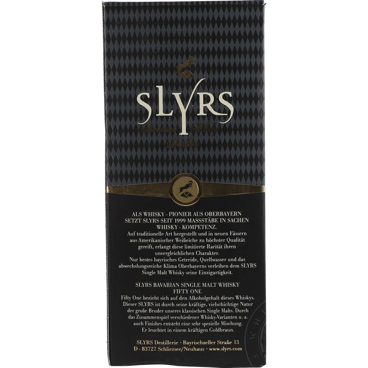 – Single 51%vol. 51% l SLYRS Fifty-One 0,7l 0,7 AllSpirits Malt Whisky