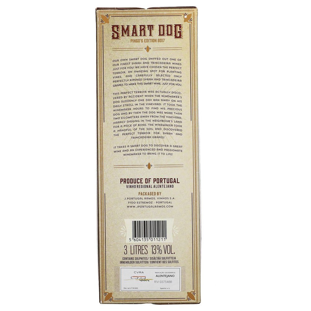 Smart Dog Syrah Trincadeira 13,5% 3 ltr. - AllSpirits