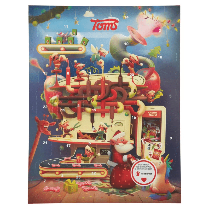 Toms Julefabrik Adventskalender 385g - AllSpirits