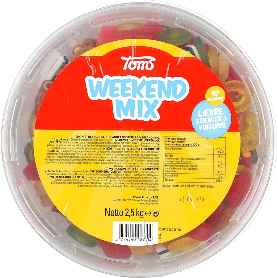 Toms Weekend Mix-Dispay 2,5kg - AllSpirits