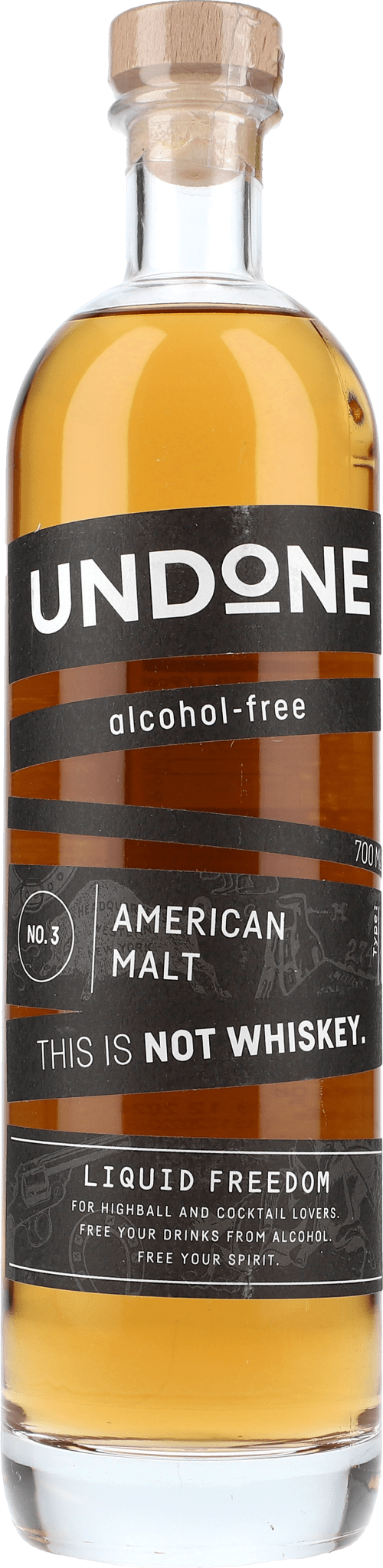 Undone No.3 American Malt Typ alcfree Whisky 0,7 ltr. - AllSpirits