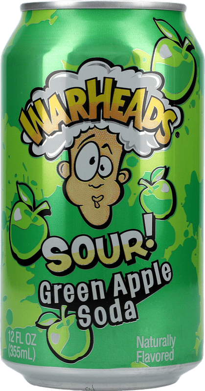 Warheads - Green Apple Sour Soda - 12 x 0,35 ltr. zzgl. DPG Pfand - AllSpirits