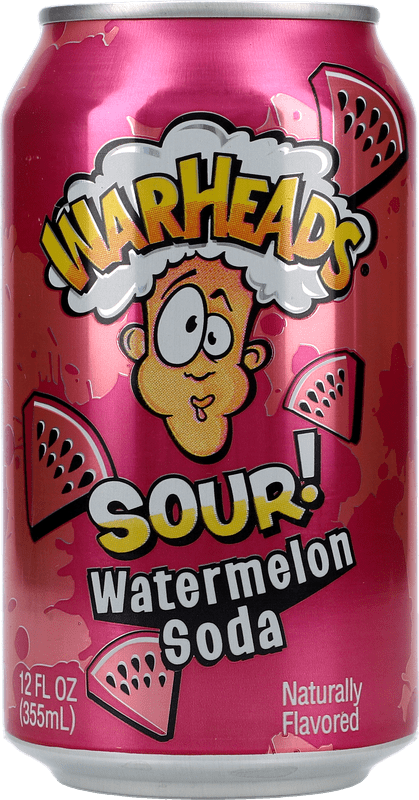 Warheads - Watermelon Sour Soda - 12 x 0,35 ltr. zzgl. DPG Pfand - AllSpirits