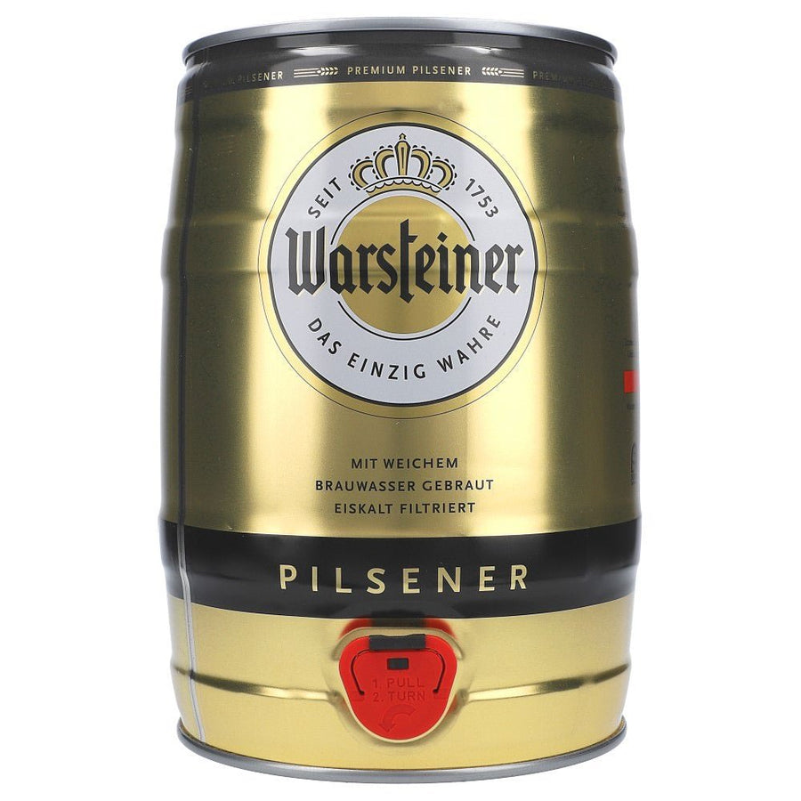 Warsteiner Premium Pilsener Fass 4,8% 5 l - AllSpirits